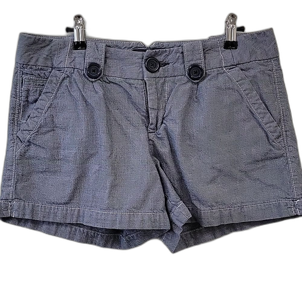 American Eagle By Payless Bermuda Shorts Blue Gray Size 8 Preppy